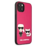 Karl Lagerfeld KLHCP13MPCUSKCP iPhone13 / 14 / 15 6,1" fuchsia hardcase Ikonik Karl & Choupette - imagine 4