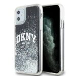 DKNY DKHCN61LBNAEK iPhone 11 / Xr 6.1" black hardcase Liquid Glitter Big Logo