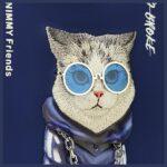Nimmy case iPhone 15 Pro 6.1"            blue Glasses Cool Cat - imagine 7