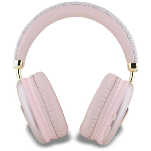 Headphones  Guess Bluetooth 5.3 4G Triangle Logo pink - imagine 3