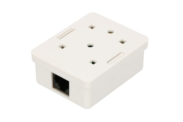 Extralink | Wall mount outlet | 1x RJ45 KAT5E UTP - imagine 3