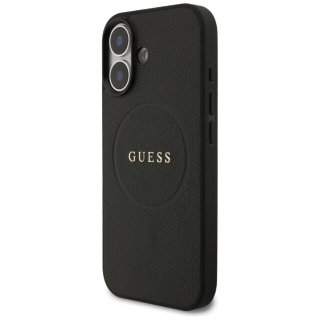 Guess Grained Ring MagSafe case for iPhone 17 black - imagine 2