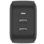 ENERGEA Wall Charger 2xUSB-C PD-PPS 45W 2C black US+EU Travelite GAN45 - imagine 3