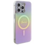 Guess GUHMP15LHITSP iPhone 15 Pro 6.1" pink hardcase IML Iridescent MagSafe - imagine 4