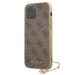 Guess GUHCP12MGF4GBR iPhone 12/12 Pro 6,1" brown hardcase 4G Charms Collection - imagine 2