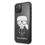 Karl Lagerfeld KLHCN58DLFKBK iPhone 11Pro black hard case Iconic Karl Glitter - imagine 2