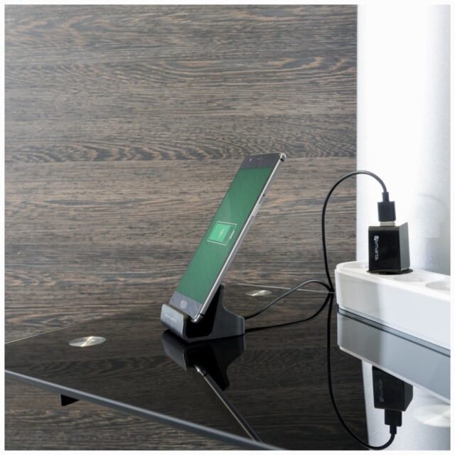 4smarts Stacja Dokująca dla Tabletów     VoltDock USB-C 10W grey/szary 462240 - imagine 2