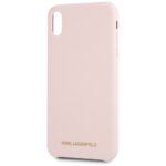 Karl Lagerfeld KLHCI65SLLPG iPhone Xs Max hardcase light pink Silicone - imagine 3