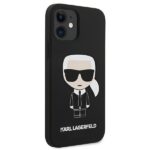 Karl Lagerfeld KLHCP12SSLFKBK iPhone 12 mini 5,4" hardcase black Silicone Iconic - imagine 4