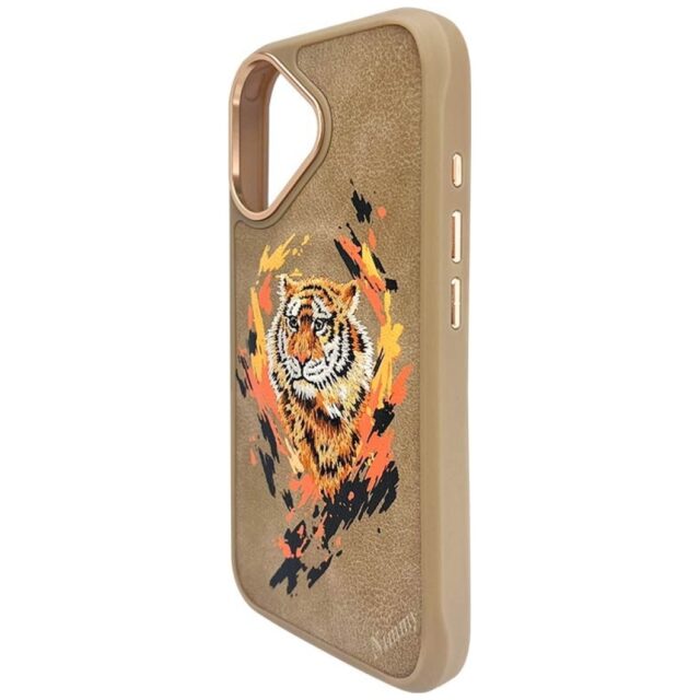Nimmy Tiger MagSafe case for iPhone 16 light brown - imagine 4