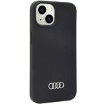 Audi Silicone Case iPhone 14 / 15 / 13 6.1" black hardcase AU-LSRIP14-Q3/D1-BK - imagine 2