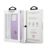 Guess GUHCP13LPS4MU iPhone 13 Pro / 13 6,1" purple hardcase Saffiano 4G Small Metal Logo - imagine 8