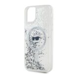 Karl Lagerfeld KLHMN61LGCHSGH iPhone 11/ Xr 6.1" hardcase transparent Liquid Glitter Choupette Head - imagine 6