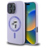 Karl Lagerfeld KLHMP16LSCMKCRHU iPhone 16 Pro 6.3" purple hardcase Silicone Karl&Choupette