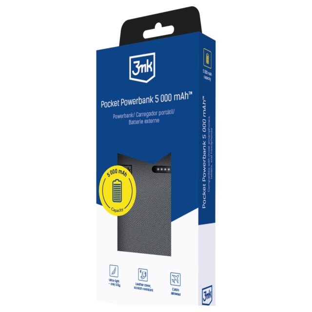 Powerbank 3MK Pocket Powerbank 5000mAh 12W USB-C gray - imagine 2