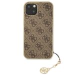 Guess GUHCP13MGF4GBR iPhone 13 / 14 / 15 6,1" brown hardcase 4G Charms Collection - imagine 3