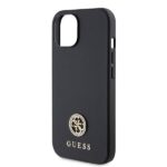 Guess GUHCP15SPS4DGPK iPhone 15 / 14 / 13 6.1" black hardcase Strass Metal Logo - imagine 6