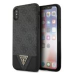 Guess GUHCPXPU4GHBK iPhone X/Xs grey hardcase 4G Triangle Collection