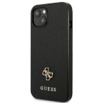Guess GUHCP13MPS4MK iPhone 13 / 14 / 15 6,1" black hardcase Saffiano 4G Small Metal Logo - imagine 2