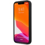 Guess GUHCP13XLSLMGBK iPhone 13 Pro Max 6.7" black hardc ase Silicone Script Gold Logo - imagine 5