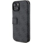 Guess GUBKP15S4GMGGR iPhone 15 / 14 / 13 6.1" grey book 4G Metal Logo - imagine 6