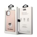 Karl Lagerfeld KLHCP14SSNCHBCP iPhone 14/ 15 / 13 6,1" hardcase pink Silicone Choupette - imagine 8