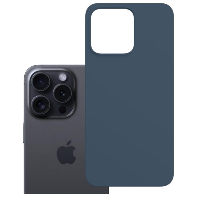 3MK Hardy MagSilicone Case for Apple iPhone 15 Pro Max Blue - imagine 7