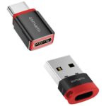 Adapter 4smarts Data Blocker USB-C to USB-A/USB-C black 2pcs