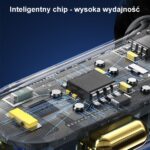 USAMS car charger 2xUSB+1xUSB-C 80W Fast Charge black CC159CC01 (US-CC159) - imagine 4