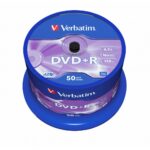 DVD+R Disc Verbatim 4.7GB 16X 50pcs silver 43550