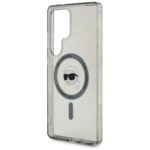 Case Karl Lagerfeld Button Karl Head Printed Logo MagSafe Samsung Galaxy S25 Ultra black - imagine 6