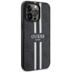 Guess GUHMP13LP4RPSK iPhone 13 Pro / 13 6,1" black hardcase 4G Printed Stripes MagSafe - imagine 4