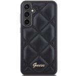 Guess GUHCS23FEPSQSQSK S23 FE S711 black hardcase Quilted Metal Logo - imagine 3