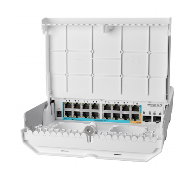 MikroTik netPower 15FR CRS318-1Fi-15Fr-2S-OUT | Switch | 16x RJ45 100Mb/s, 2x SFP - imagine 3