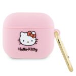 Hello Kitty HKA33DKHSP AirPods 3 Cover Pink Silicone 3D Kitty Head