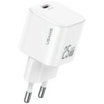 Wall charger USAMS JC Series CC289 25W GaN Mini Fast Charger USB-C white
