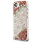 Case Guess 4G Flowers Print MagSafe for iPhone 16e pink - imagine 2