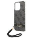 Guess GUOHCP14LH4STK iPhone 14 Pro 6,1"black hardcase 4G Print Strap - imagine 5