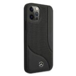 Mercedes MEHCP12LCDOBK iPhone 12 Pro Max 6,7" black hardcase Leather Perforated Area - imagine 4