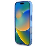 Guess GUHMP16SH4PYEEB iPhone 16 6.1" blue hardcase IML Peony On 4G Background MagSafe - imagine 5