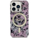 Guess GUHMP14XHCFWSP iPhone 14 Pro Max 6.7" pink hardcase Flower MagSafe - imagine 3
