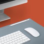 UNIQ Hagen double-sided magnetic desk pad yellow-gray/canary yellow-chalk grey - imagine 4