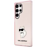 Karl Lagerfeld KLHCS23LHNCHTCP S23 Ultra S918 pink hardcase Ikonik Choupette - imagine 2