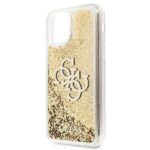 Guess GUHCN61LG4GGO iPhone 11 6,1" / Xr gold hardcase 4G Big Liquid Glitter - imagine 3
