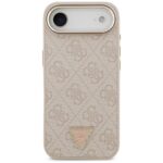 Case Guess 4G Triangle Logo MagSafe for iPhone Air pink gold - imagine 3