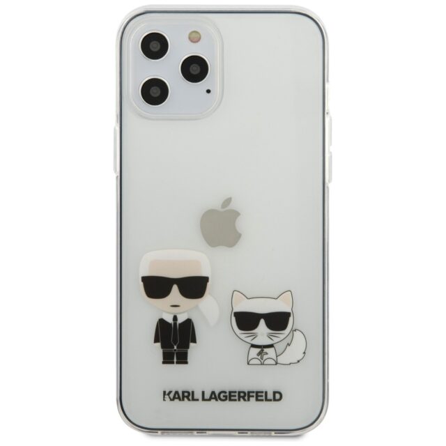 Karl Lagerfeld KLHCP12MCKTR iPhone 12/12 Pro 6,1" hardcase Transparent Karl & Choupette - imagine 3
