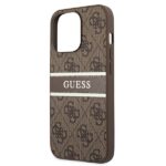Guess GUHCP13L4GDBR iPhone 13 Pro / 13 6"1  brown hardcase 4G Stripe - imagine 6