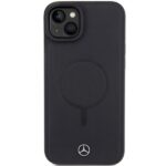 Mercedes MEHMP15S23RCMK iPhone 15 / 14 / 13 6.1" Black Hardcase Smooth Leather MagSafe - imagine 3