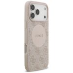 Case Guess 4G Circle Classic Logo        MagSafe for iPhone 17 Pro Max pink - imagine 4