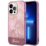 Guess GUHCP14LHGJGHP iPhone 14 Pro 6,1" pink hardcase Jungle Collection